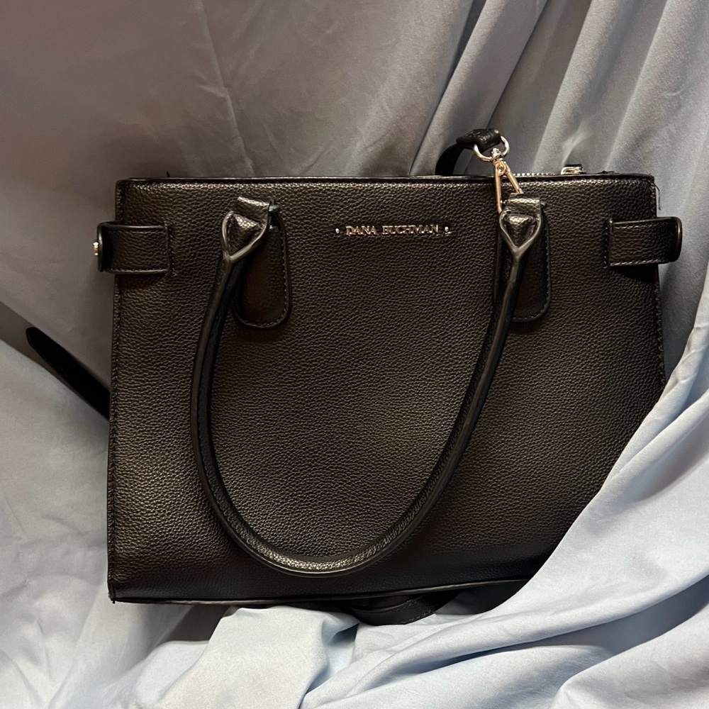 Black Leather Tote Bag